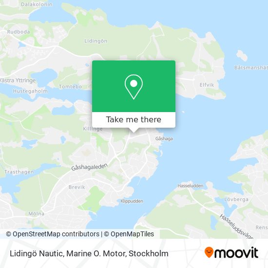 Lidingö Nautic, Marine O. Motor map