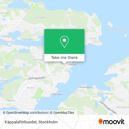 Käppalaförbundet map