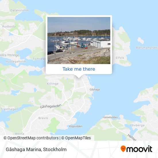 Gåshaga Marina map