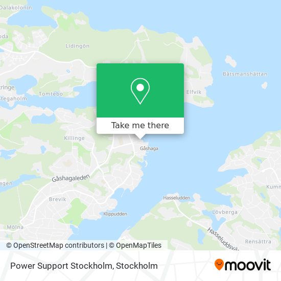 Power Support Stockholm map