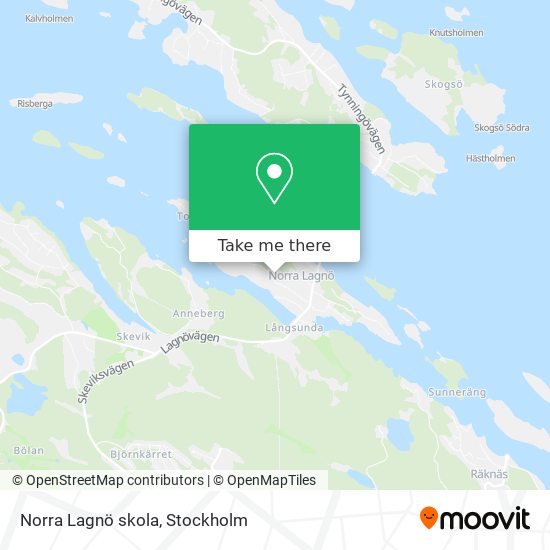 Norra Lagnö skola map