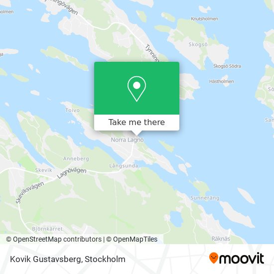 Kovik Gustavsberg map