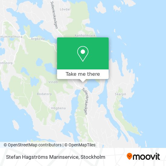 Stefan Hagströms Marinservice map