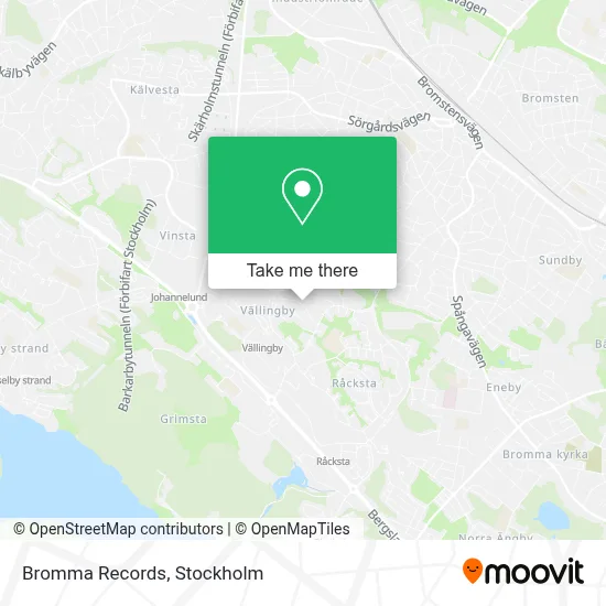 Bromma Records map