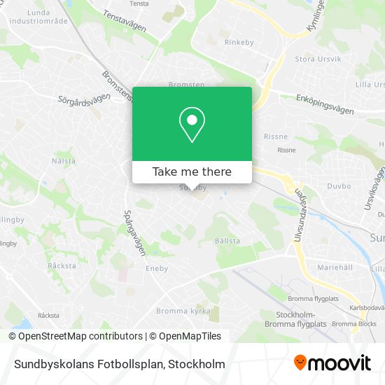 Sundbyskolans Fotbollsplan map