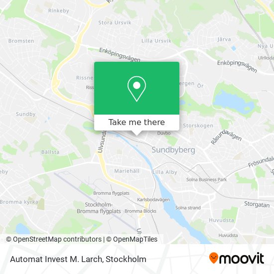 Automat Invest M. Larch map