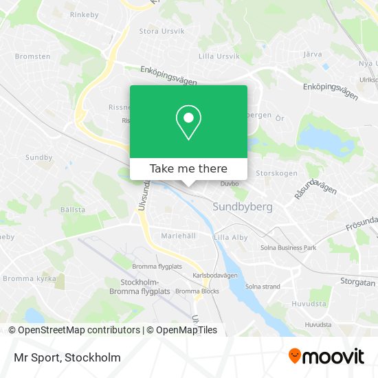 Mr Sport map