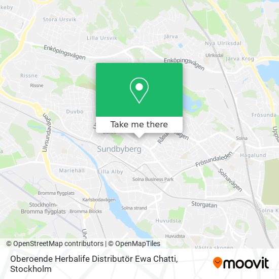 Oberoende Herbalife Distributör Ewa Chatti map