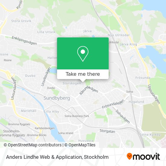 Anders Lindhe Web & Application map