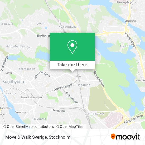 Move & Walk Sverige map