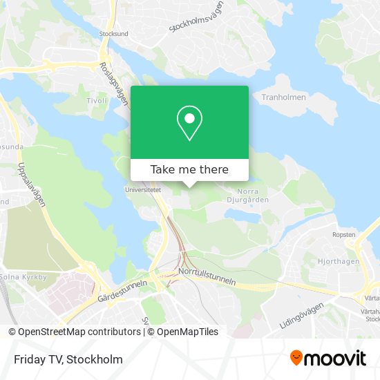 Friday TV map