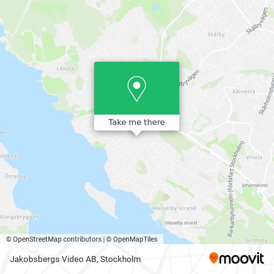 Jakobsbergs Video AB map