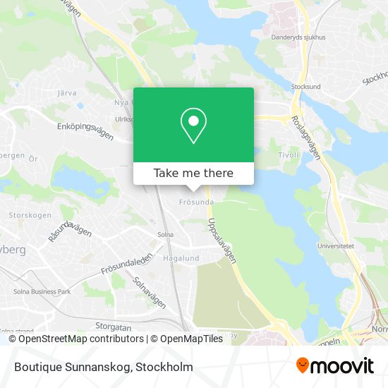 Boutique Sunnanskog map