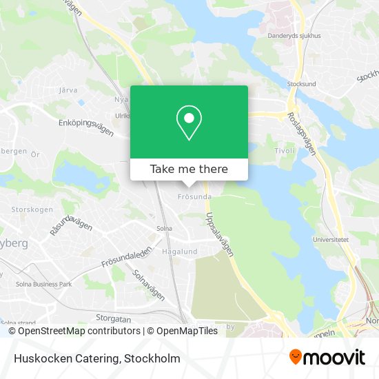 Huskocken Catering map