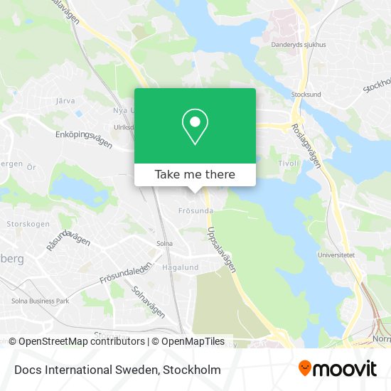 Docs International Sweden map