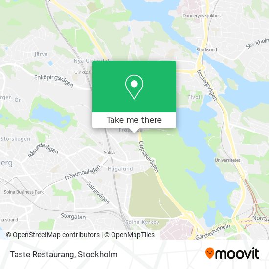 Taste Restaurang map