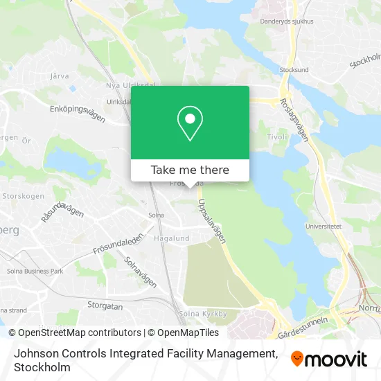 Johnson Controls Integrated Facility Management map