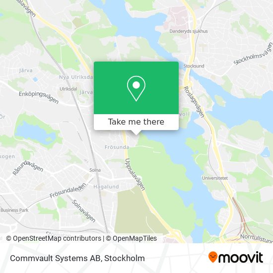 Commvault Systems AB map