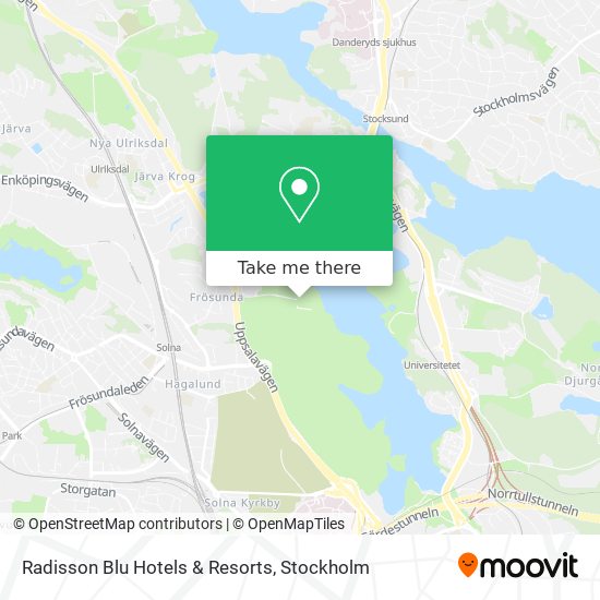 Radisson Blu Hotels & Resorts map