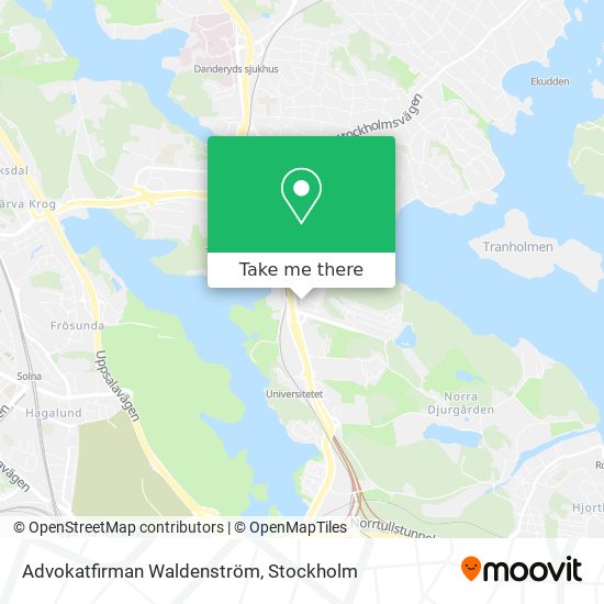 Advokatfirman Waldenström map