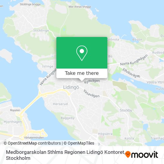 Medborgarskolan Sthlms Regionen Lidingö Kontoret map