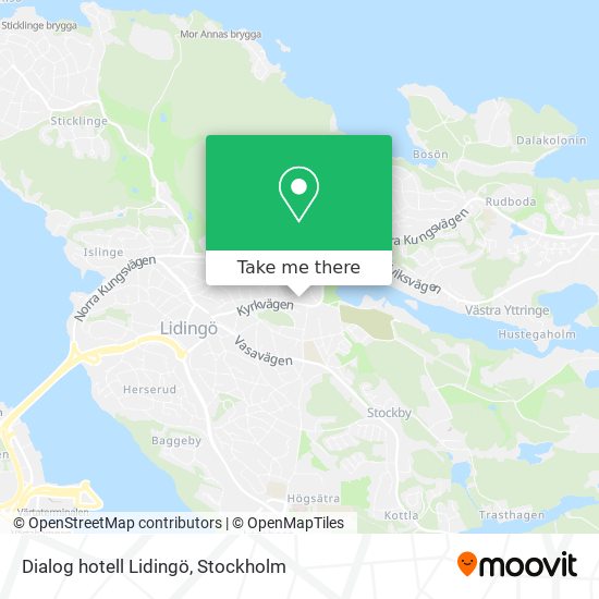 Dialog hotell Lidingö map