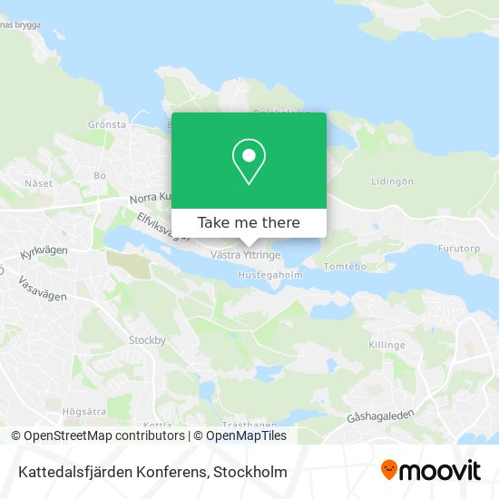 Kattedalsfjärden Konferens map