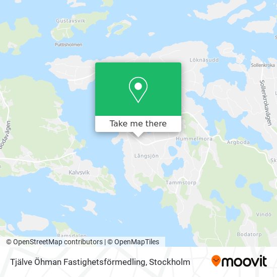 Tjälve Öhman Fastighetsförmedling map