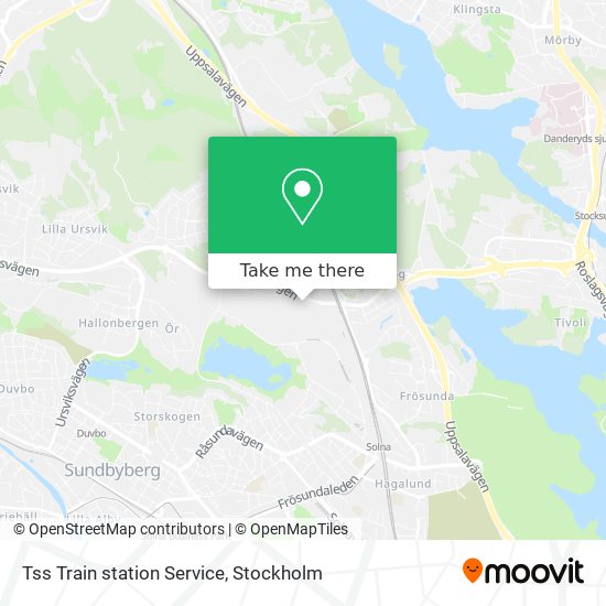 Tss Train station Service map