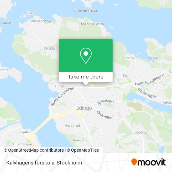 Kalvhagens förskola map