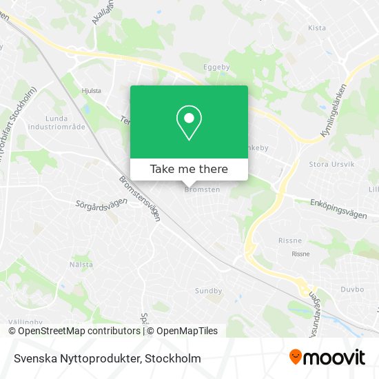 Svenska Nyttoprodukter map