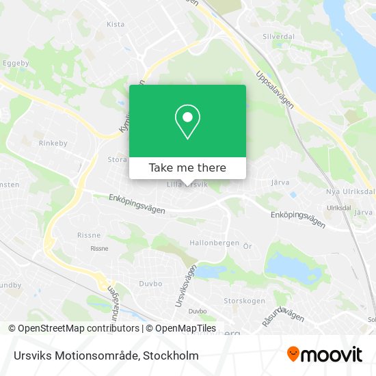 Ursviks Motionsområde map