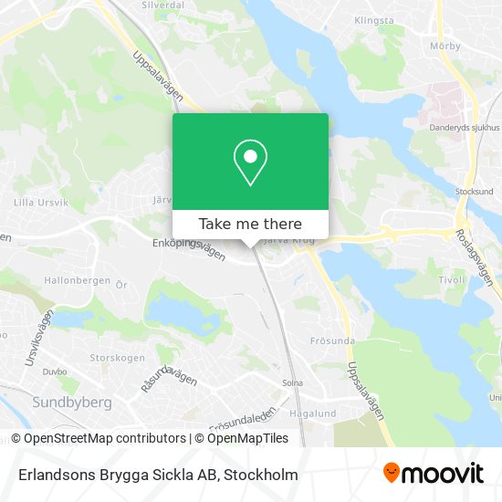 Erlandsons Brygga Sickla AB map