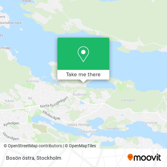 Bosön östra map