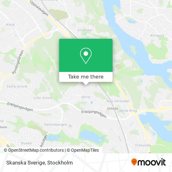 Skanska Sverige map