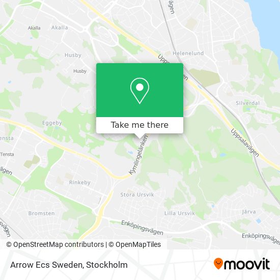 Arrow Ecs Sweden map