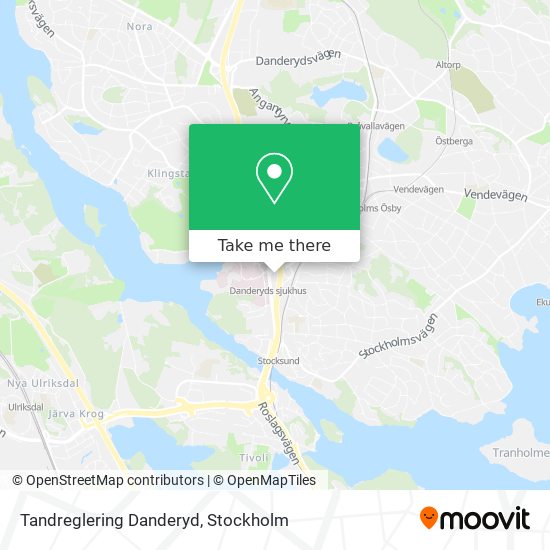 Tandreglering Danderyd map