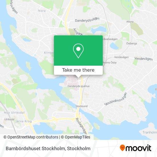 Barnbördshuset Stockholm map