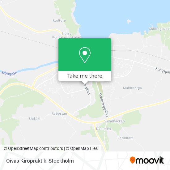 Oivas Kiropraktik map