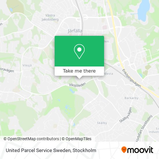 United Parcel Service Sweden map
