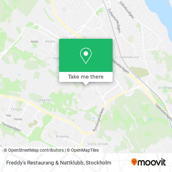 Freddy's Restaurang & Nattklubb map