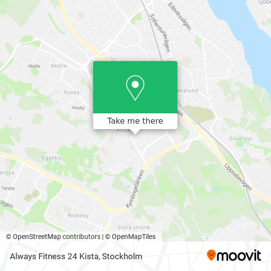 Always Fitness 24 Kista map