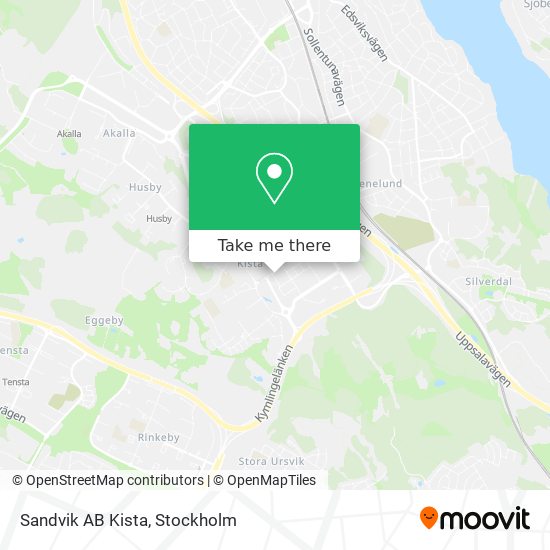 Sandvik AB Kista map