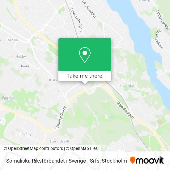 Somaliska Riksförbundet i Sverige - Srfs map