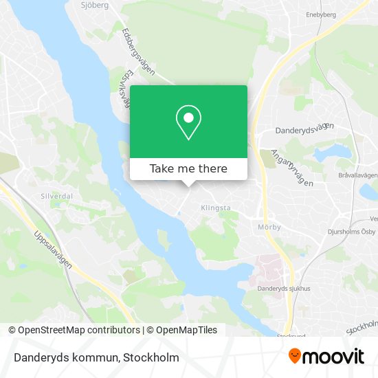 Danderyds kommun map