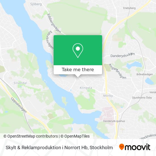 Skylt & Reklamproduktion i Norrort Hb map