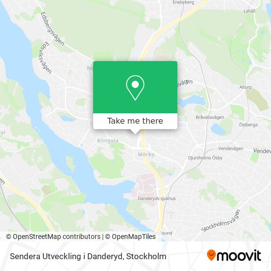 Sendera Utveckling i Danderyd map