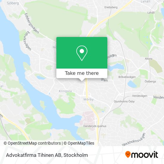 Advokatfirma Tihinen AB map