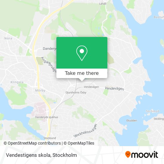 Vendestigens skola map