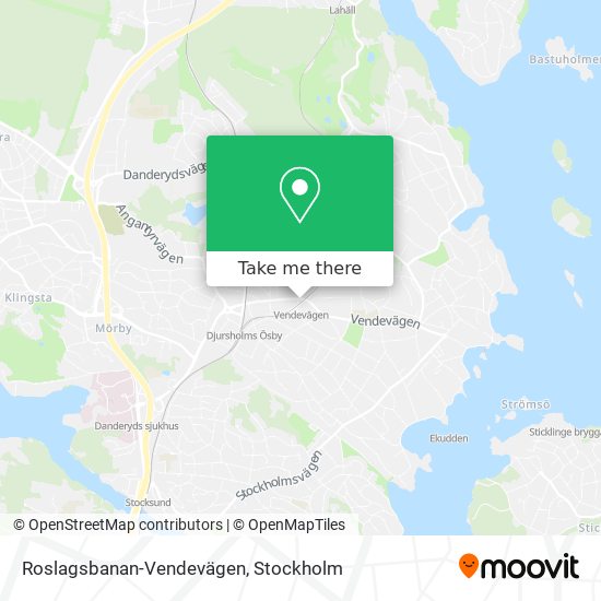Roslagsbanan-Vendevägen map